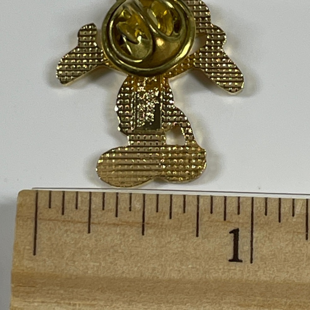 Disney Mickey Mouse Enamel Pin Unisex Gold Tone Classic Pose Collectible - Picture 6 of 7